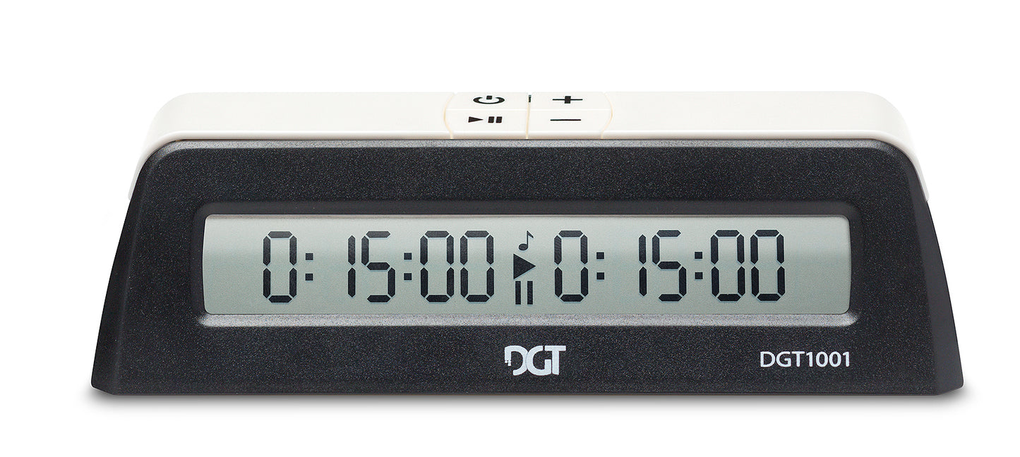 DGT 1001 chess clock in black