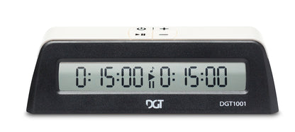 DGT 1001 chess clock in black