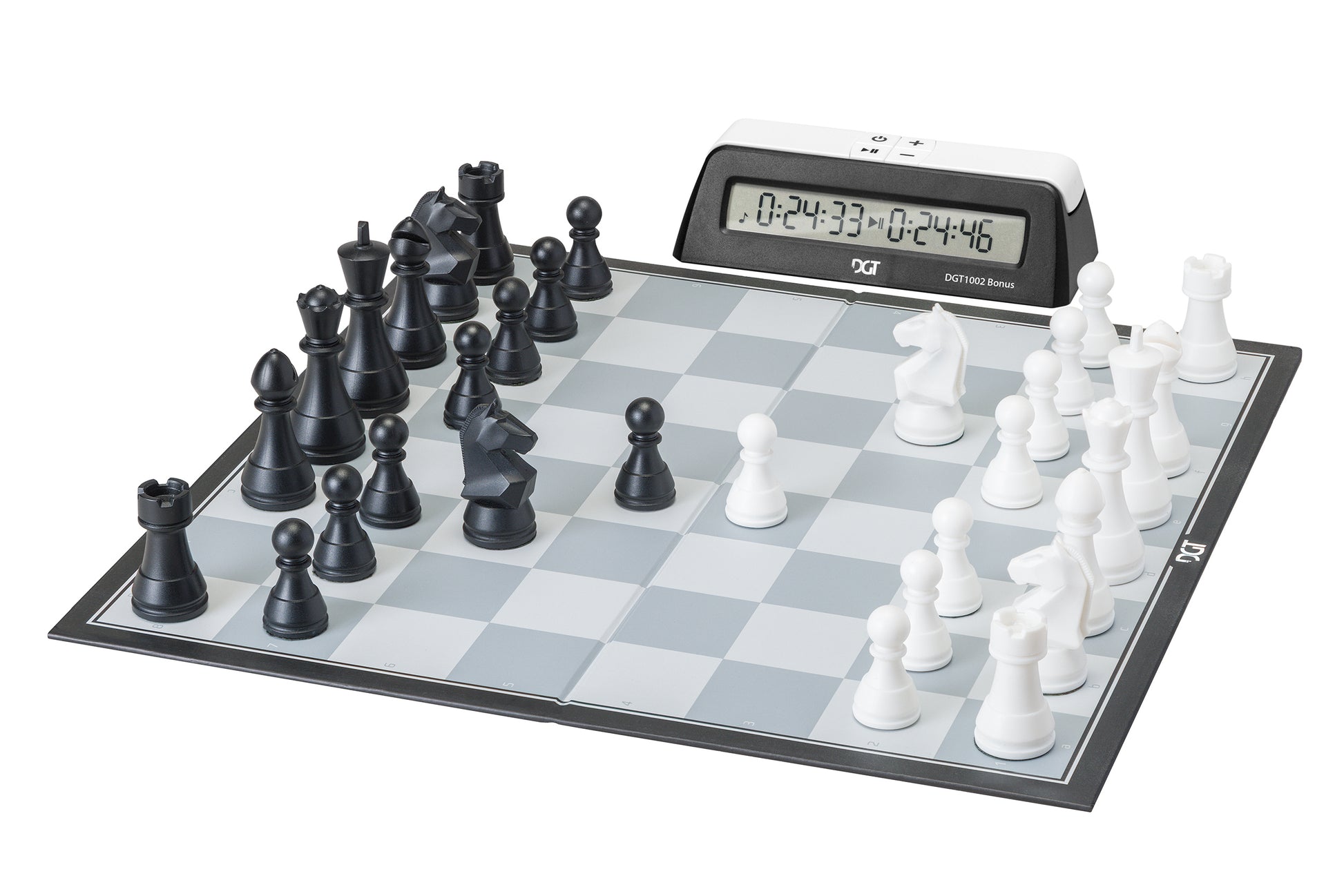 DGT Chess Box with board, pieces and DGT 1002 clock