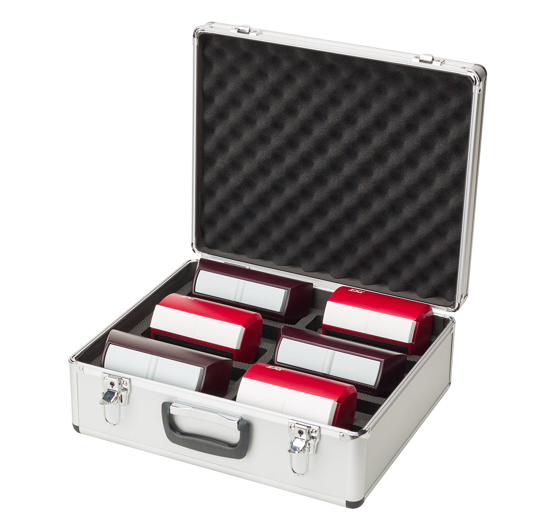 DGT aluminium storage case for ten chess clocks
