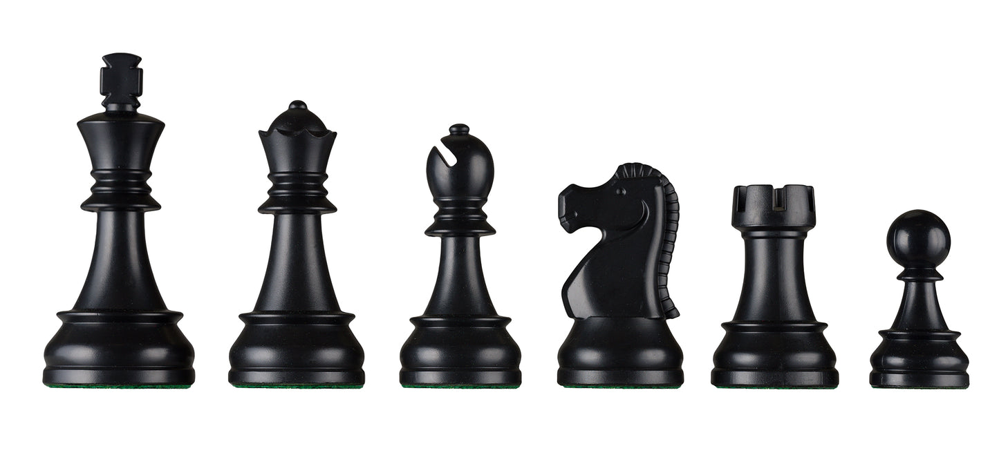 DGT plastic Staunton chess pieces, 86 mm king