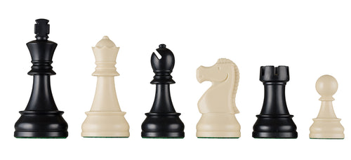 DGT plastic Staunton chess pieces, 95 mm king