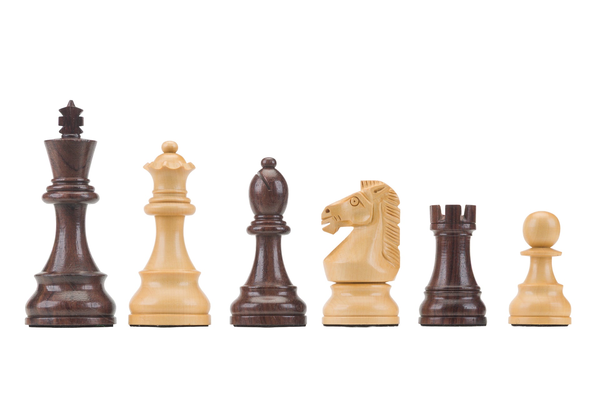 DGT Royal wooden chess pieces